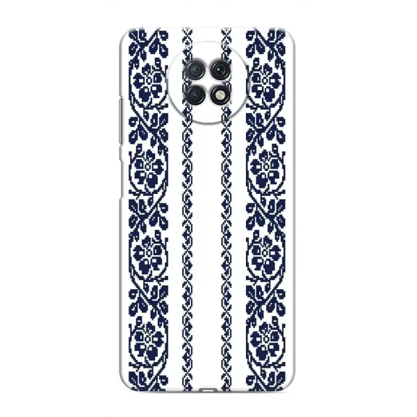Чехол с рисунком «Синяя вышиванка» для Xiaomi Redmi Note 9T Чехол с рисунком «Синяя вышиванка» для Xiaomi Redmi Note 9T