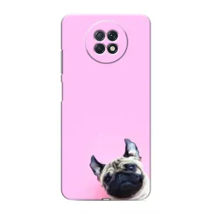 Бампер для Xiaomi Redmi Note 9T з картинкою "Песики" (Собака на рожевому)