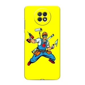 Силіконовий бампер (Працівники) на Xiaomi Redmi Note 9T (Будівельник)