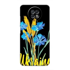 Чехол на Xiaomi Redmi Note 9T Украинский дизайн (Ukraine в цветочках)