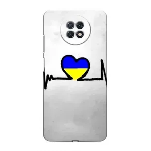 Силиконовый Чехол на Xiaomi Redmi Note 9T (Я-Украина) (Украинская кардиограмма)