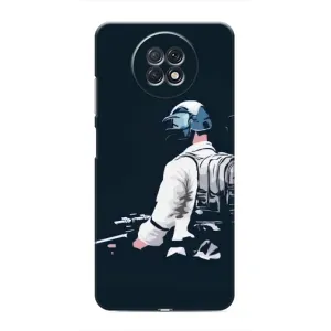 Силиконовый чехол с картинкой "Герой Pubg" на Xiaomi Redmi Note 9T (В экиперовке)