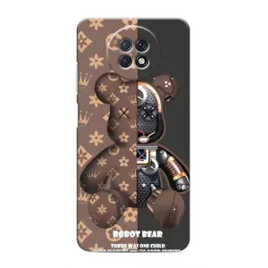 Силиконовый чехол для Xiaomi Redmi Note 9T (Медмедь Луи Виттон)