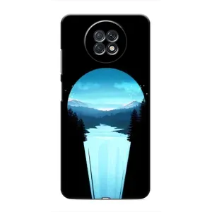 Летний Чехол на Xiaomi Redmi Note 9T (Синий Водопад)