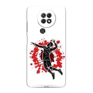 Чохли з прінтом Спортивна тематика для Xiaomi Redmi Note 9T (Волейболіст)