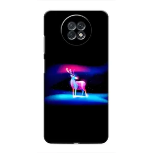 Силіконовий бампер з картинкою звірів для Xiaomi Redmi Note 9T (Яскравий олень)