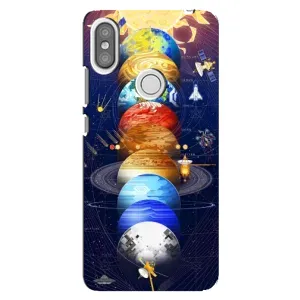 Чехол (ТПУ) с планетами на Xiaomi Redmi S2 (Арт планети)