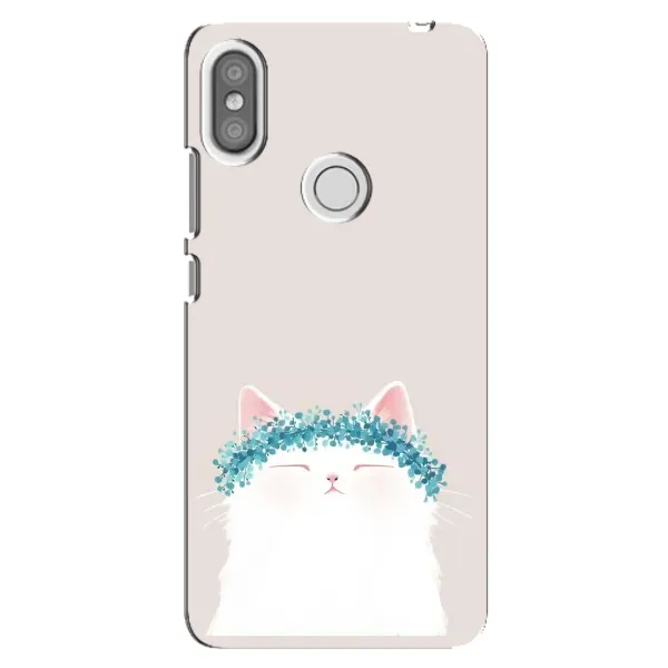 Чехол с рисунком «Белый котик» для Xiaomi Redmi S2 Чехол с рисунком «Белый котик» для Xiaomi Redmi S2