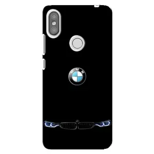 Силиконовый бампер с картинкой машины на Xiaomi Redmi S2 (Черный BMW)