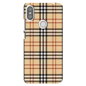 Чохол з Брендами одягу на Редмі С2 (Burberry стиль)