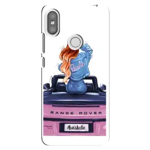Силиконовый Чехол на Xiaomi Redmi S2 с картинкой Стильных Девушек (Девушка на машине)