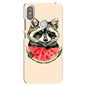 Силиконовый Чехол с Енотами на Xiaomi Redmi S2 (Енот)