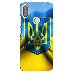 Чехол с картинкой (Патриотический ГЕРБ) на Xiaomi Redmi S2 (Герб и Флаг Украины)