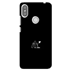 Чехол с картинками на черном фоне для Xiaomi Redmi S2 (Книжки)