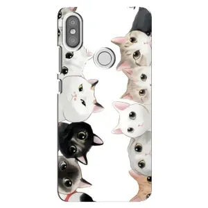 Силиконовый чехол с котиком для Xiaomi Redmi S2 (Коты)