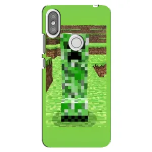 Чехлы для Xiaomi Redmi S2 (Персонажи Майн Крафт) (Крипер 2)