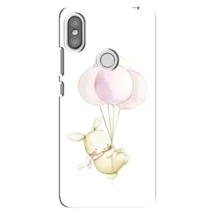 Силиконовый бампер с картинкой животных для Xiaomi Redmi S2 (Кролик и шарики)