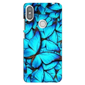 Силиконовый бампер с картинкой животных для Xiaomi Redmi S2 (Крылья бабочек)