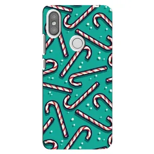Силіконовий бампер на різдво для Xiaomi Redmi S2 (Льодяники)