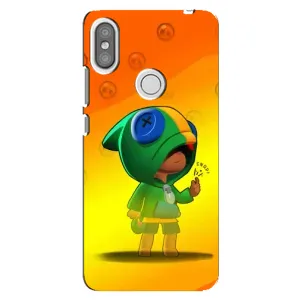 Чехол Бравл Старс для Xiaomi Redmi S2 (LEON в кофте)