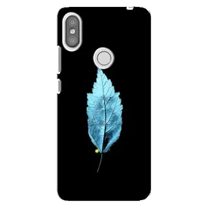 Чехол с картинками на черном фоне для Xiaomi Redmi S2 (Листочек)