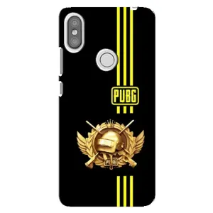 Чехол (TPU) с картинкой "Лого Пабг" на Редми С2 (Лого PUPG)