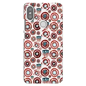Чехол с Щитом Капитана Америки на Xiaomi Redmi S2 (Марвел щиты)