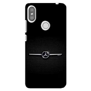 Силиконовый бампер с картинкой машины на Xiaomi Redmi S2 (Mercedes)