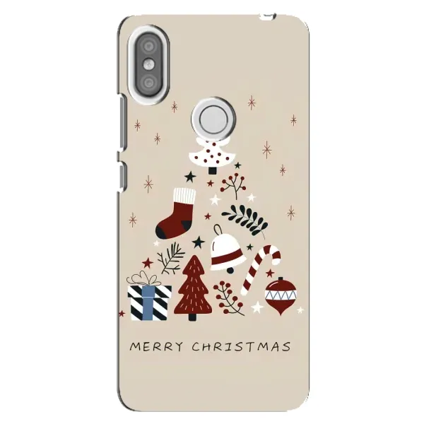 Чехол с рисунком «Merry Christmas» для Xiaomi Redmi S2
