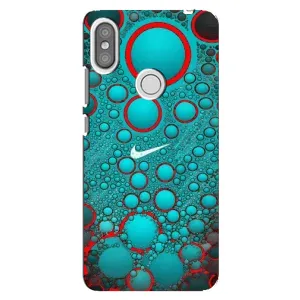 Силиконовый Чехол на Xiaomi Redmi S2 с картинкой Nike (Найк зеленый)