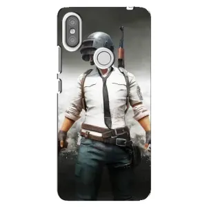 Силиконовый чехол с картинкой "Герой Pubg" на Xiaomi Redmi S2 (Пабг)