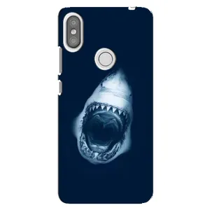 Силиконовый бампер с картинкой животных для Xiaomi Redmi S2 (Пасть Акулы)