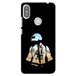 Силиконовый чехол с картинкой "Герой Pubg" на Xiaomi Redmi S2 (Пубг мен)