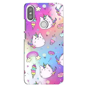 Чехол Unicorn на Xiaomi Redmi S2 (Радуга и Единорог)