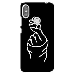 Чохол (Знак сердечка) для Xiaomi Redmi S2 (Сердечко на чорному)