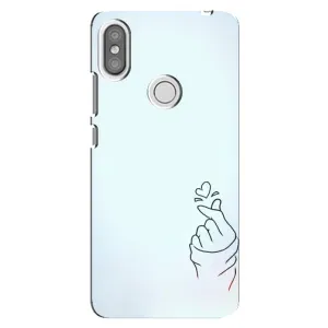 Чохол (Знак сердечка) для Xiaomi Redmi S2 (Сердечко на блакитному)