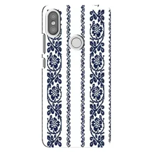 Силиконовый Чехол на Xiaomi Redmi S2 с картинкой Вышиванки (Синяя вышиванка)