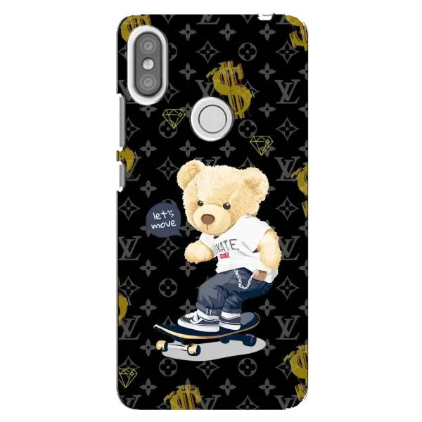 Чехол с рисунком «Скейтер Тедди» для Xiaomi Redmi S2