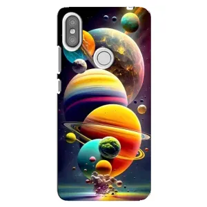Чехол (ТПУ) с планетами на Xiaomi Redmi S2 (Солнечна система)