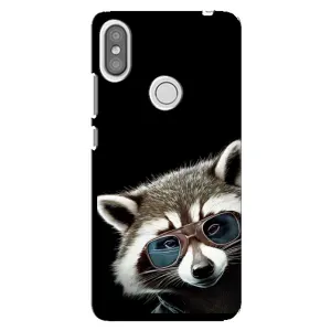 Силиконовый Чехол с Енотами на Xiaomi Redmi S2 (Стильный Енот)