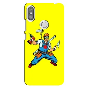 Силіконовий бампер (Працівники) на Xiaomi Redmi S2 (Будівельник)