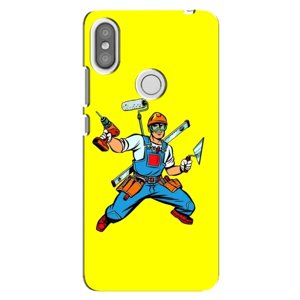 Чехол с рисунком «Строитель» для Xiaomi Redmi S2