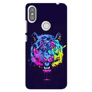 Силиконовый бампер с картинкой животных для Xiaomi Redmi S2 (Тигр-Арт)