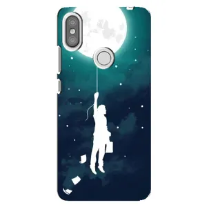 Чехол (ТПУ) с планетами на Xiaomi Redmi S2 (To The moon)