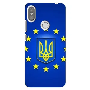 Чехол с Украинской символикой на Редми С2 (Украина это Европа)