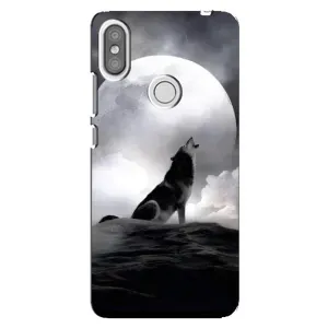 Чохол з Вовком на Xiaomi Redmi S2 (Вовк і місяць)