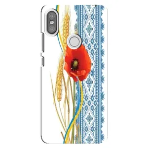 Силиконовый Чехол на Xiaomi Redmi S2 с картинкой Вышиванки (Вышиванка с цветком)