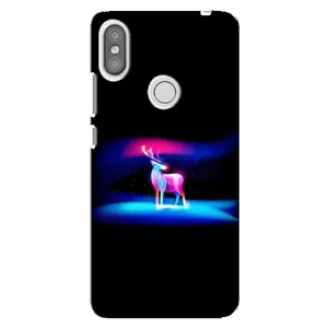 Силиконовый бампер с картинкой животных для Xiaomi Redmi S2 (Яркий олень)