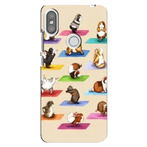 Чехол с Прикольным принтом на Xiaomi Redmi S2 (Ёга свинок)