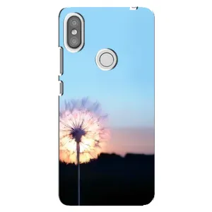 Силиконовый Чехол с одуванчиками на Xiaomi Redmi S2 (Закат с одуванчиком)